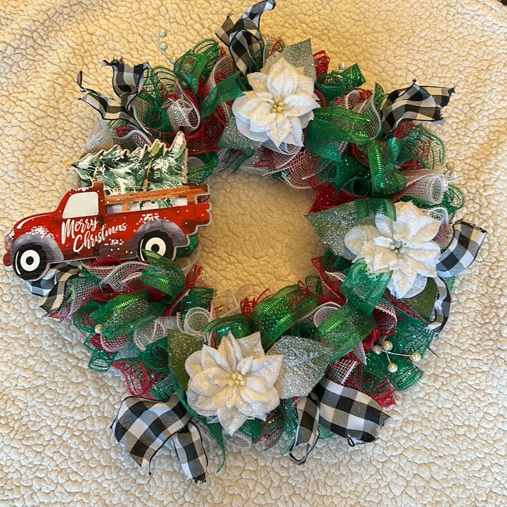 Handcrafted Christmas Holiday Wreath